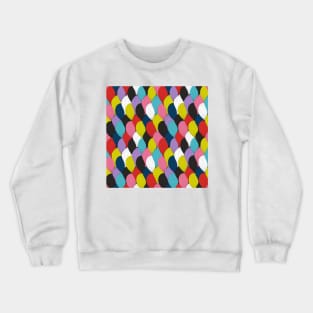 Abstract Wave Seamless Pattern Crewneck Sweatshirt